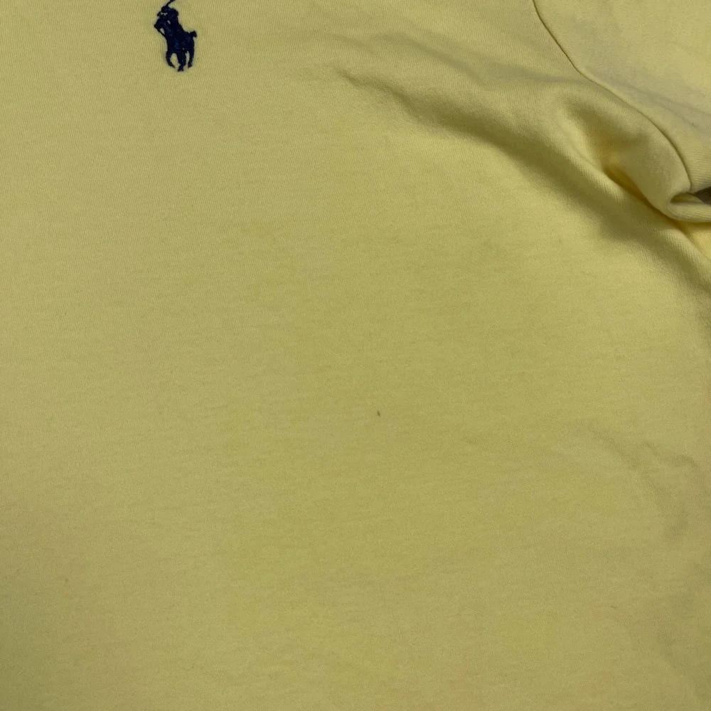 Polo Ralph Lauren Polo Shirt Mens Medium Yellow Short Sleeve Cotton Classic